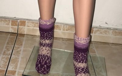 Chaussettes mauve