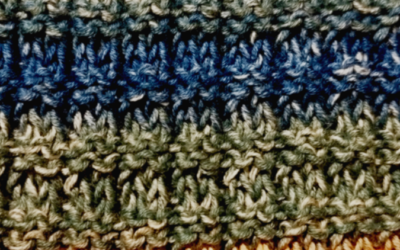 Le point de gaufre ou point réversible au tricot