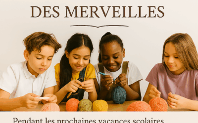 Atelier crochet enfants – Vacances scolaires octobre 2025 à Saint-Denis